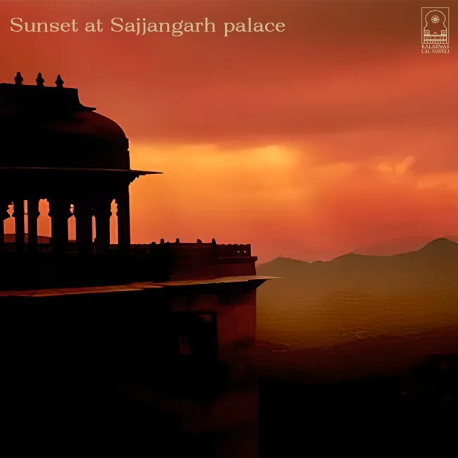 Sunset Gazing at Sajjangarh Palace